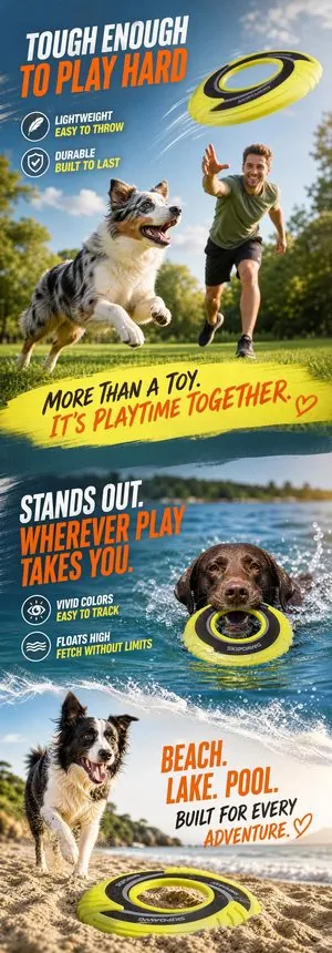 Full A plus page for a floating dog frisbee