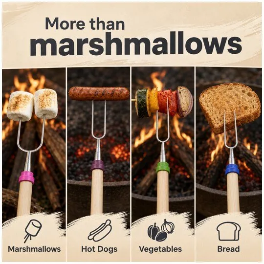 Gallery image: more than marshmallows, four foods on the sticks