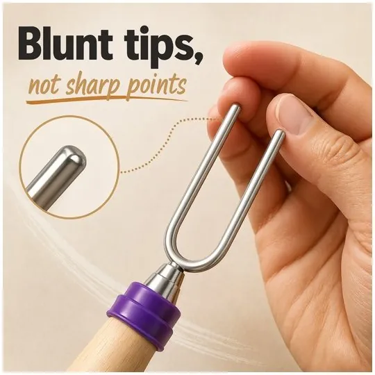 Gallery image: blunt tips, not sharp points