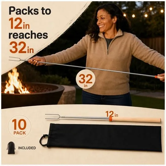 Gallery image: packs to 12 inches, reaches 32 inches